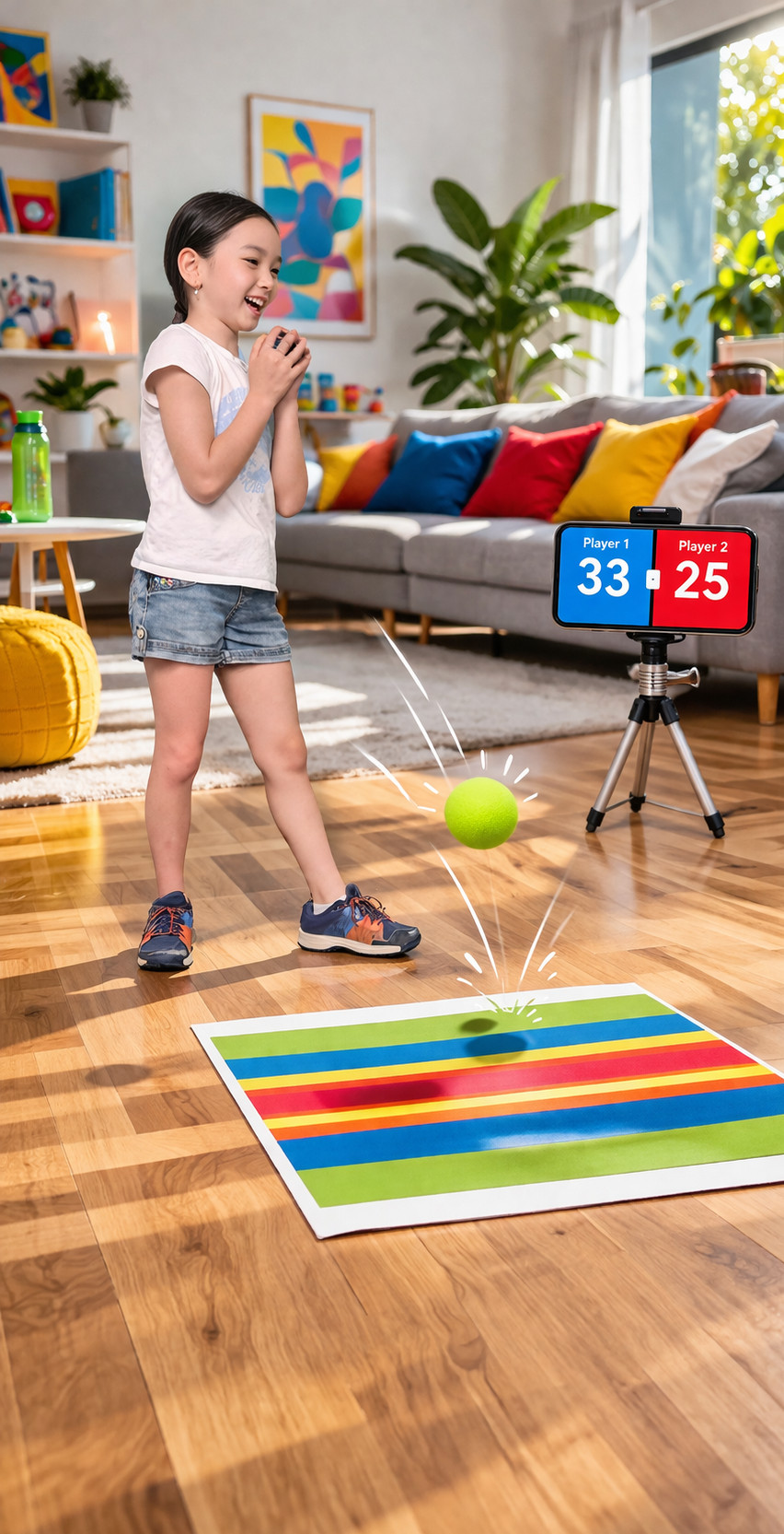 Friends playing BullseyeBounce together